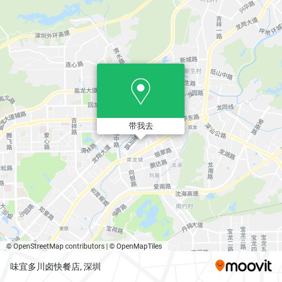味宜多川卤快餐店地图