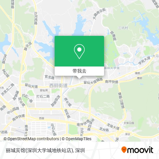 丽城宾馆(深圳大学城地铁站店)地图