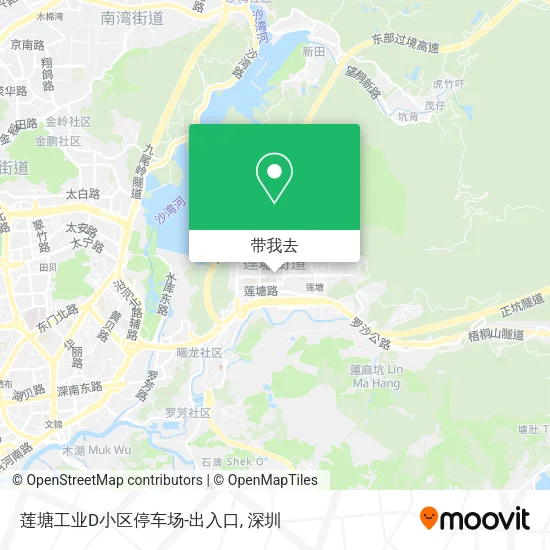 莲塘工业D小区停车场-出入口地图