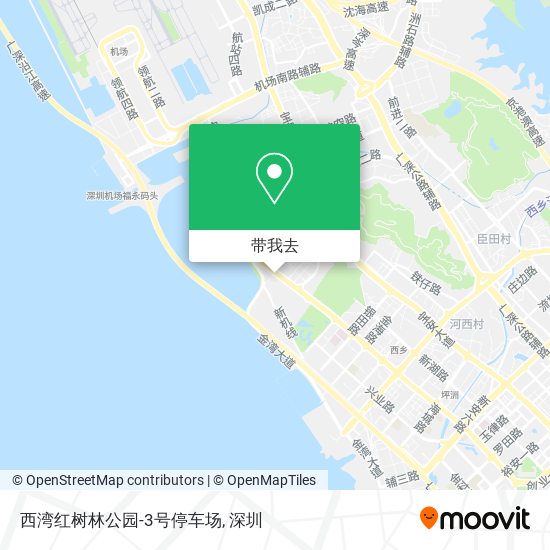 西湾红树林公园-3号停车场地图