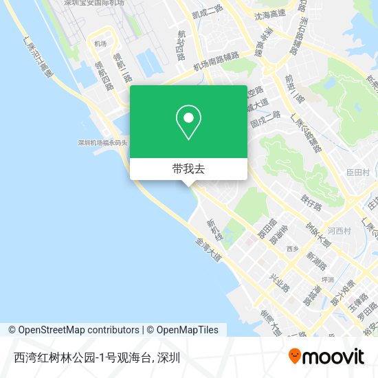 西湾红树林公园-1号观海台地图