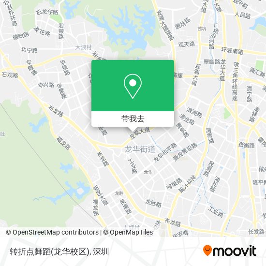 转折点舞蹈(龙华校区)地图