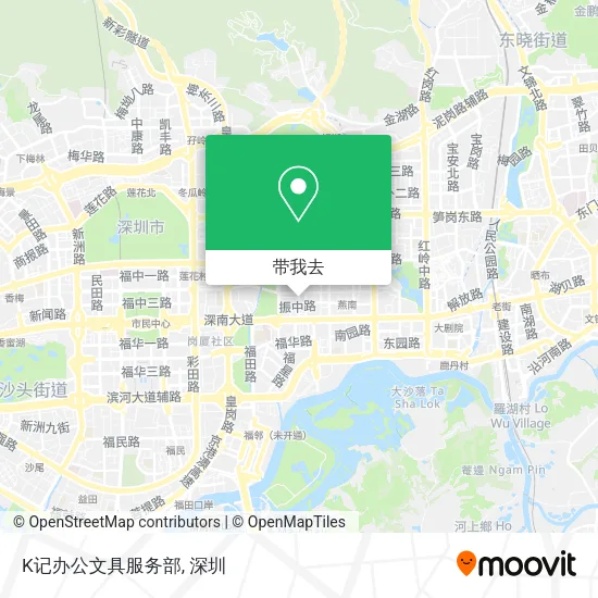 K记办公文具服务部地图
