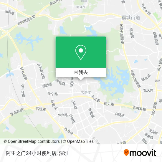 阿里之门24小时便利店地图