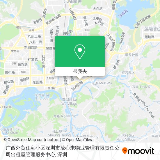 广西外贸住宅小区深圳市放心来物业管理有限责任公司出租屋管理服务中心地图
