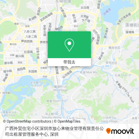 广西外贸住宅小区深圳市放心来物业管理有限责任公司出租屋管理服务中心地图