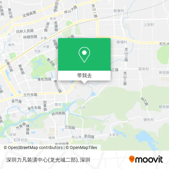 深圳力凡装潢中心(龙光城二部)地图