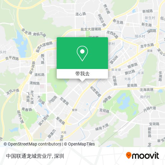 中国联通龙城营业厅地图