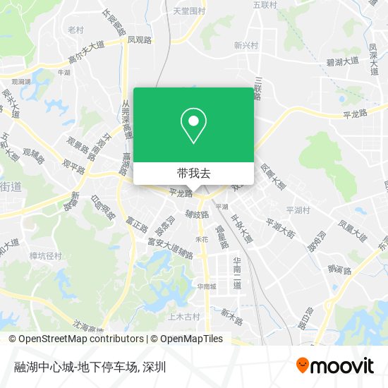 融湖中心城-地下停车场地图
