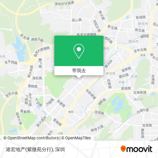 港宏地产(紫微苑分行)地图