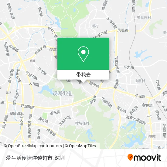 爱生活便捷连锁超市地图