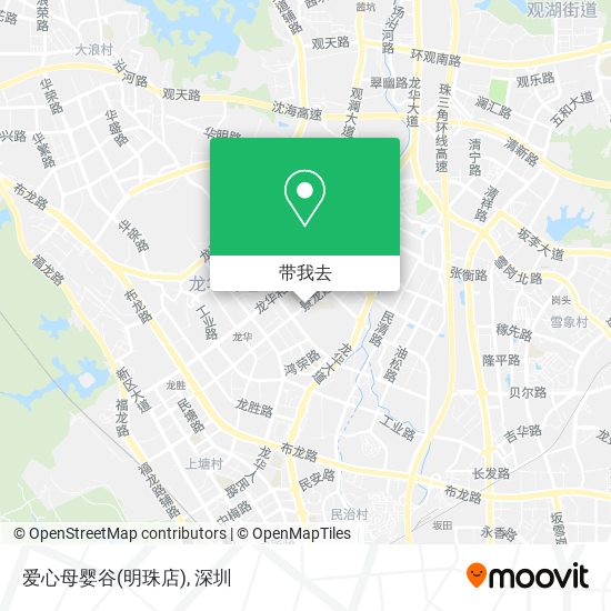 爱心母婴谷(明珠店)地图