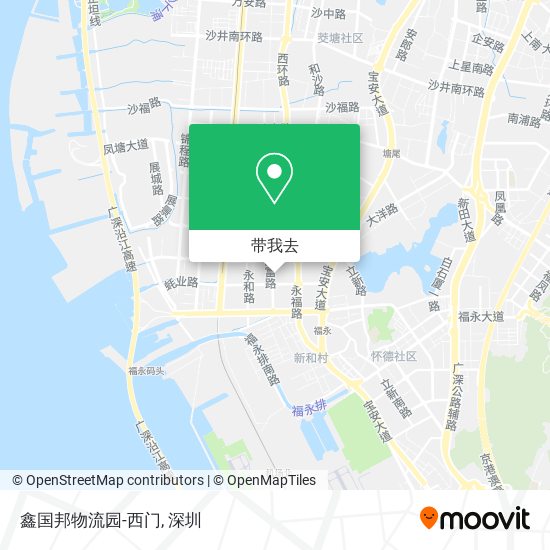 鑫国邦物流园-西门地图
