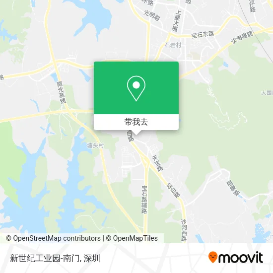 新世纪工业园-南门地图