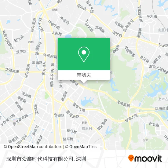 深圳市众鑫时代科技有限公司地图