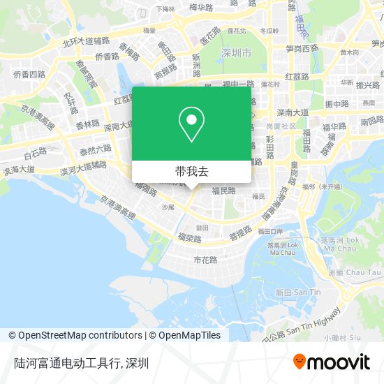 陆河富通电动工具行地图