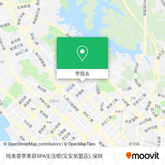 纯美荟萃美容SPA生活馆(宝安加盟店)地图