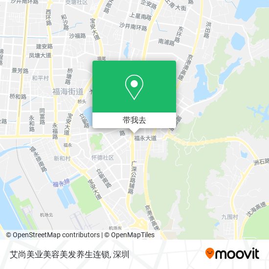 艾尚美业美容美发养生连锁地图