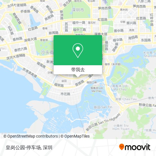 皇岗公园-停车场地图