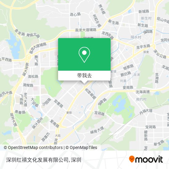 深圳红禧文化发展有限公司地图