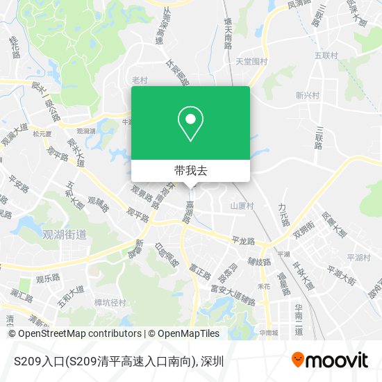 S209入口(S209清平高速入口南向)地图
