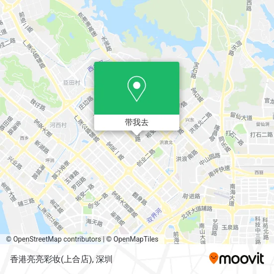 香港亮亮彩妆(上合店)地图