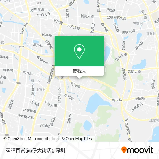 家福百货(岗仔大街店)地图