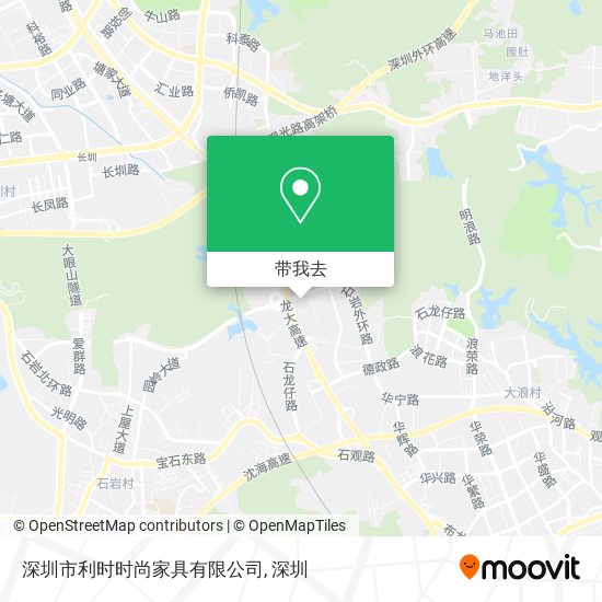 深圳市利时时尚家具有限公司地图