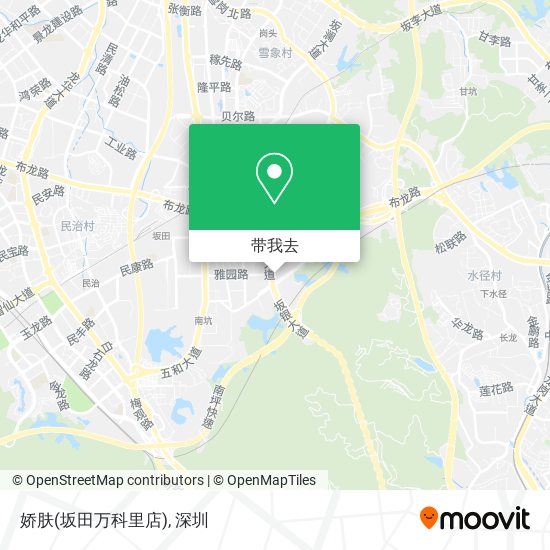 娇肤(坂田万科里店)地图