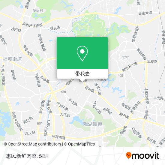 惠民新鲜肉菜地图