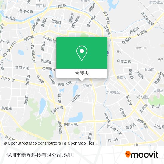 深圳市新界科技有限公司地图
