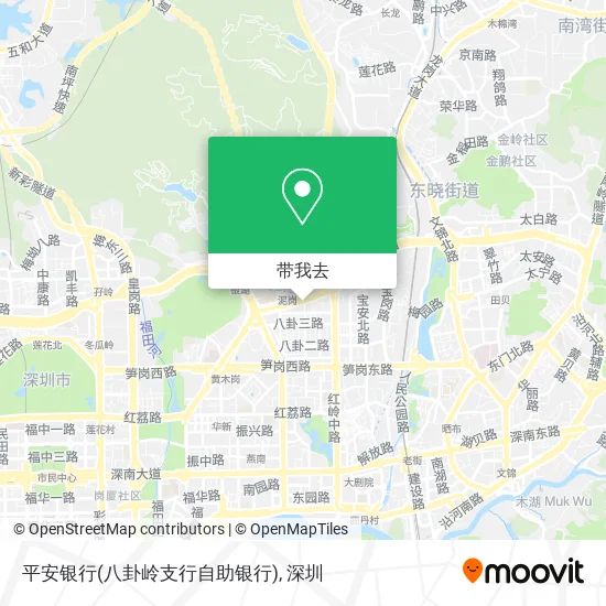 平安银行(八卦岭支行自助银行)地图