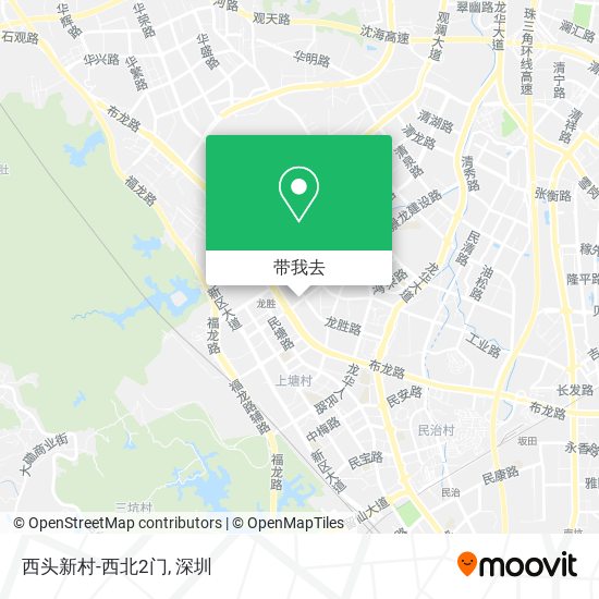 西头新村-西北2门地图