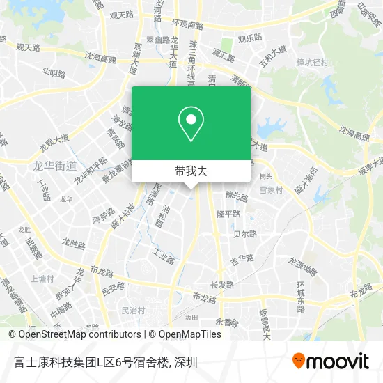 富士康科技集团L区6号宿舍楼地图