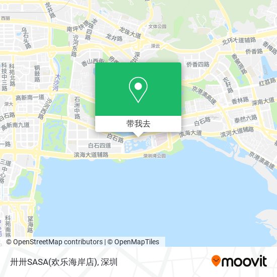 卅卅SASA(欢乐海岸店)地图