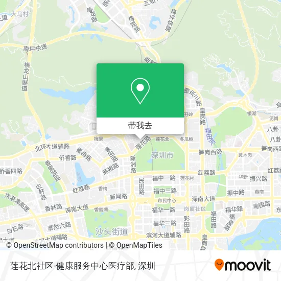 莲花北社区-健康服务中心医疗部地图