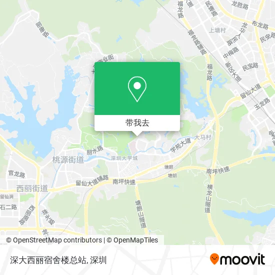 深大西丽宿舍楼总站地图