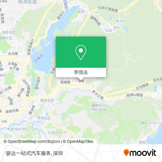 骏达一站式汽车服务地图