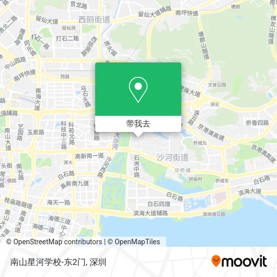 南山星河学校-东2门地图