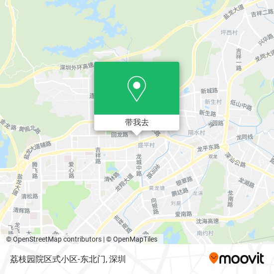 荔枝园院区式小区-东北门地图