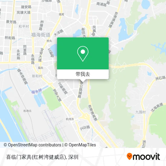 喜临门家具(红树湾健威店)地图
