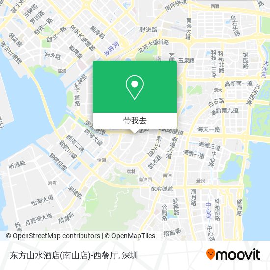 东方山水酒店(南山店)-西餐厅地图