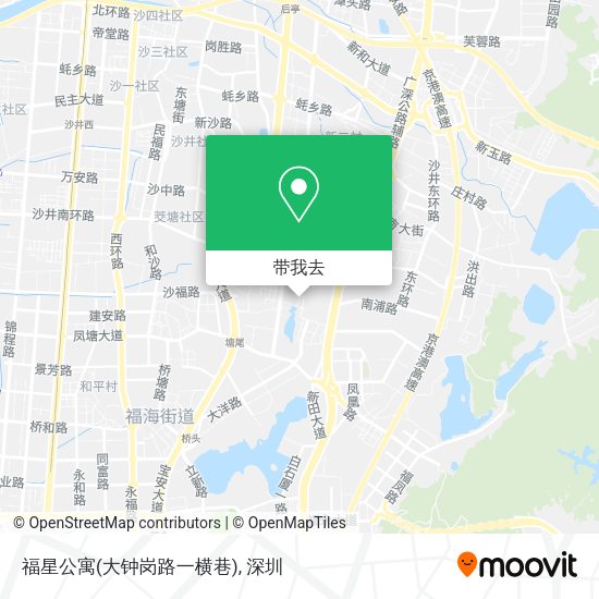 福星公寓(大钟岗路一横巷)地图