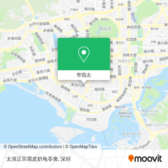 太清正宗霜皮奶龟苓膏地图