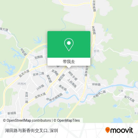 湖田路与新香街交叉口地图