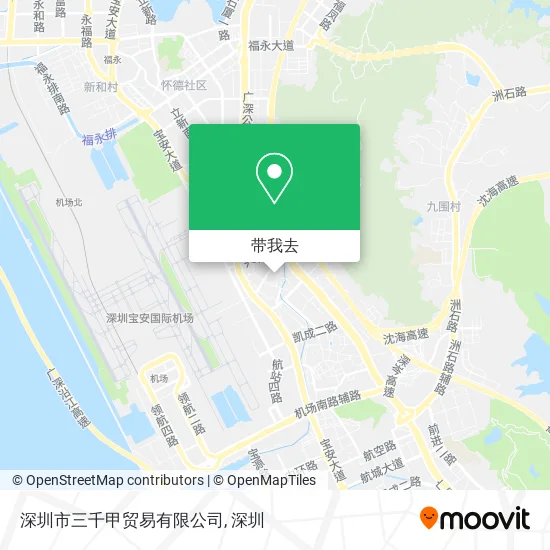 深圳市三千甲贸易有限公司地图
