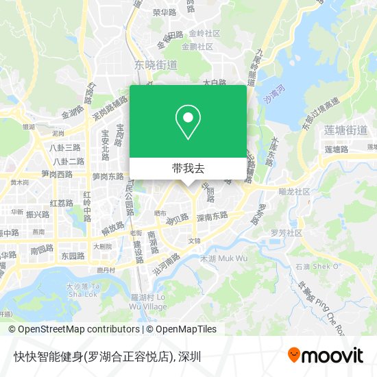 快快智能健身(罗湖合正容悦店)地图