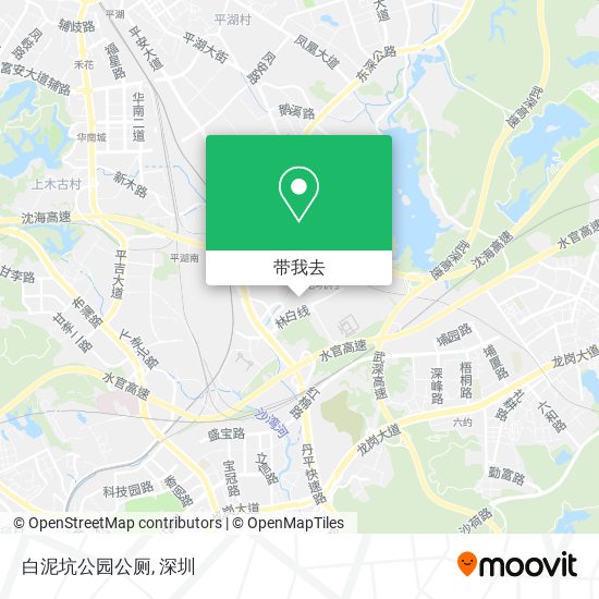 白泥坑公园公厕地图