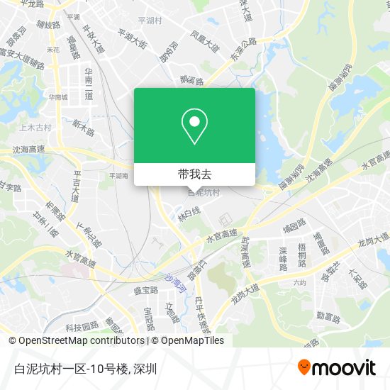 白泥坑村一区-10号楼地图