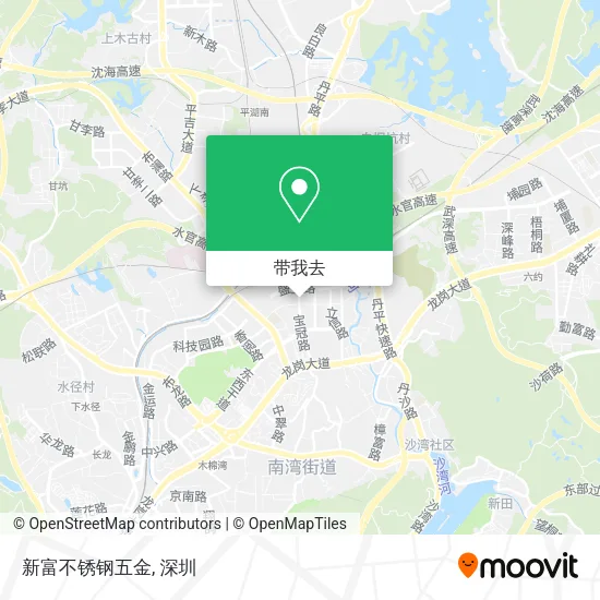 新富不锈钢五金地图